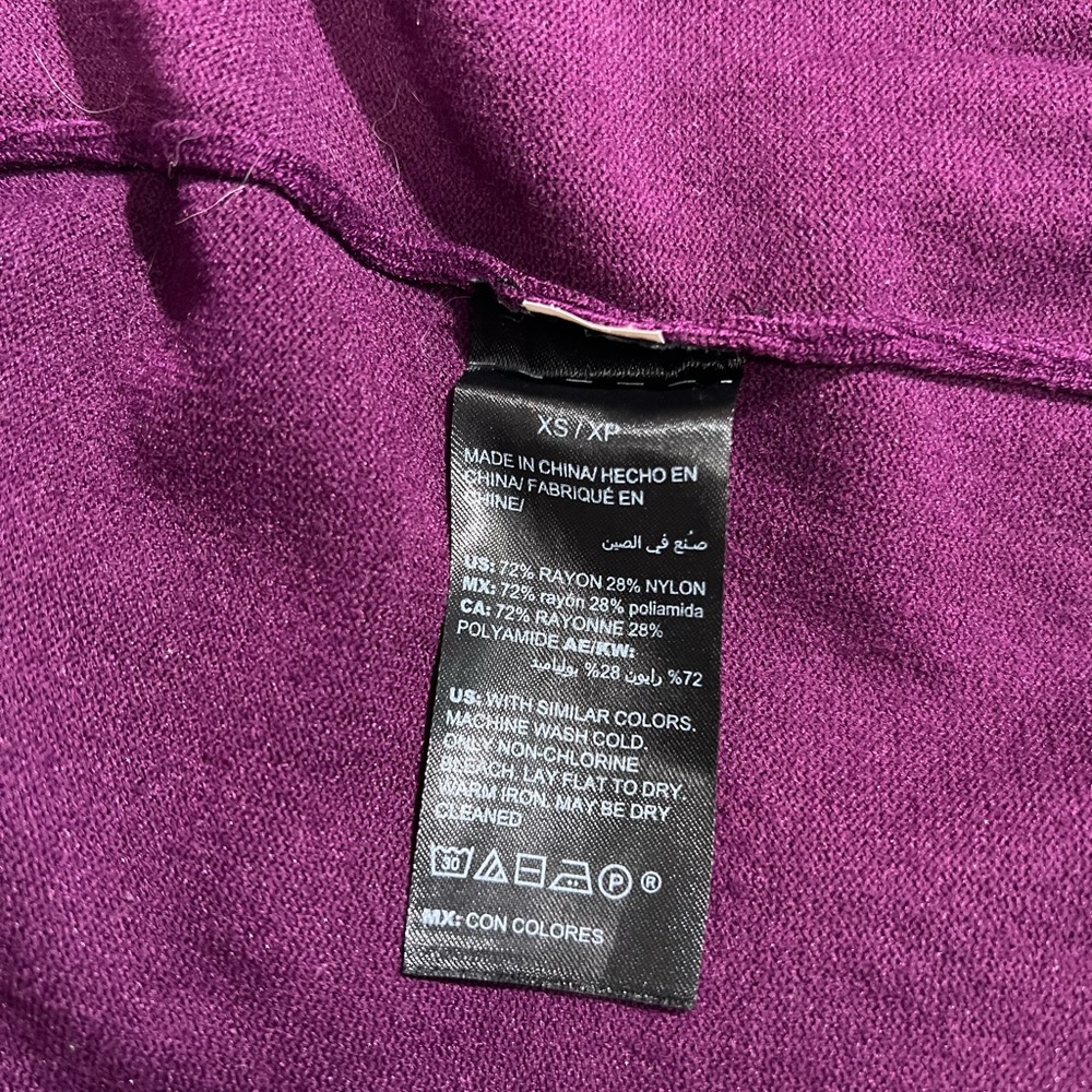 White House Black Market Purple Cardigan - Picture 6 of 8